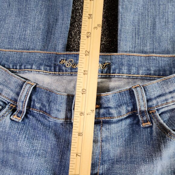 Old Navy Jeans Women's 12 Blue Denim Midrise The Sweetheart Bootcut 33x32 - Picture 4 of 11